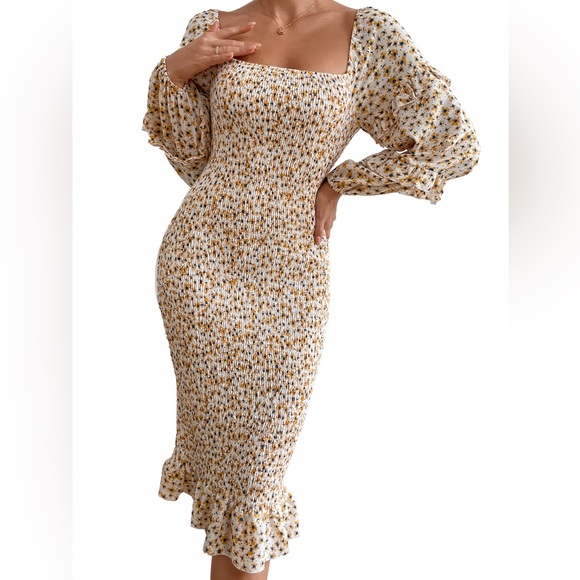 Mermaid Floral Dress - Picture 1 of 4